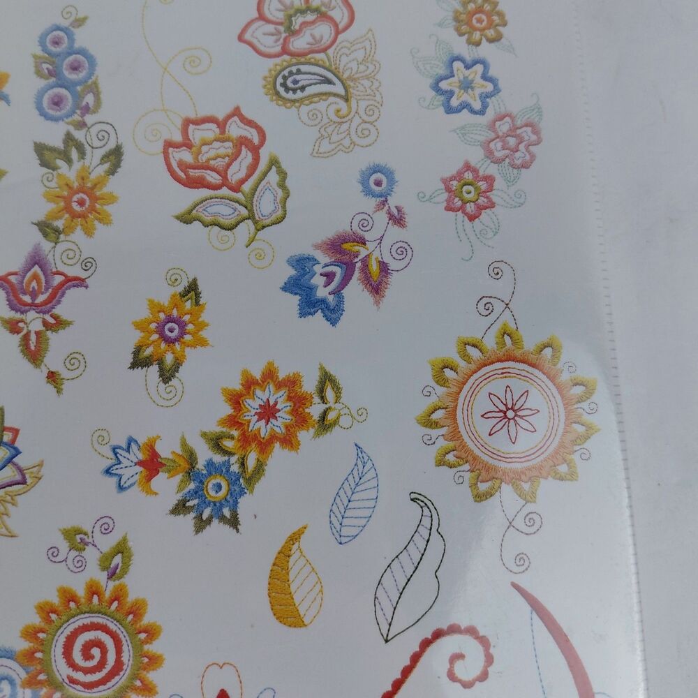Studio Bernina Creative Genes CD Floral Collection #1 For Denim 2006 New - Picture 6 of 9